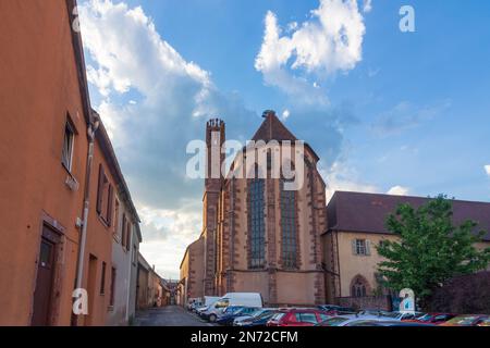 Guebwiller (Gebweiler), ehemalige Dominikanische Abteikirche im Elsass, Haut-Rhin (Oberelsass), Frankreich Stockfoto