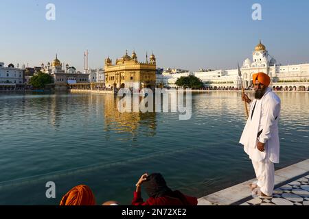 Goldener Tempel Amritsar Diwali Stockfoto