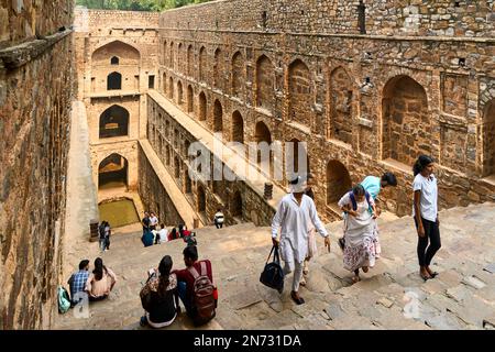 Agrasen Ki Baoli Stepwell Delhi Stockfoto