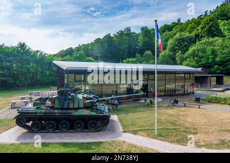 Siersthal (Sierstal, Siirschel), Ouvrage Simserhof ist ein grosses Ouvrage der Maginot-Linie, Museum im ehemaligen Hauptwaffenlager in Lothringen, Mosel, Frankreich Stockfoto