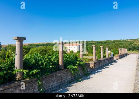 Reinheim, Europäischer Archäologischer Park Bliesbruck-Reinheim, Ausgrabungen, Taverne in Bliesgau, Saarland, Deutschland Stockfoto