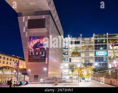 Wien, Ikea-Autofreie Westbahnhof, im Bahnhofscity Wien West im Jahre 15. Rudolfsheim-Fünfhaus, Wien, Österreich Stockfoto