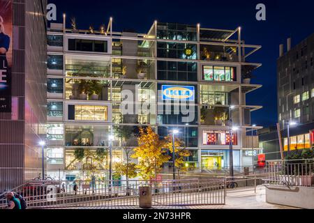 Wien, Ikea-Autofreie Westbahnhof, im Bahnhofscity Wien West im Jahre 15. Rudolfsheim-Fünfhaus, Wien, Österreich Stockfoto