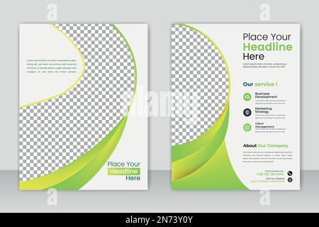 Abstrakter Flyer-Design-Hintergrund. Broschürenvorlage. Coverdesign Jahresbericht, Vector Template Broschüren, Flyer, Präsentationen, Prospekt, Magazin A Stock Vektor