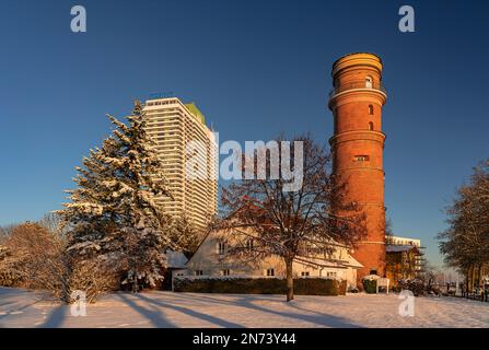 Alter und neuer Leuchtturm in Lübeck-Travemünde Stockfoto