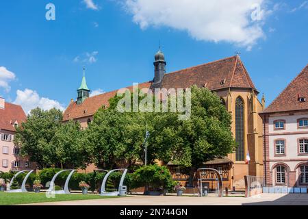 Colmar (Colmer, Kolmar), L'église protestante Saint-Matthieu (protestantische Kirche des Heiligen Matthew) in der Altstadt des Elsass, Haut-Rhin (Oberelsass), Frankreich Stockfoto