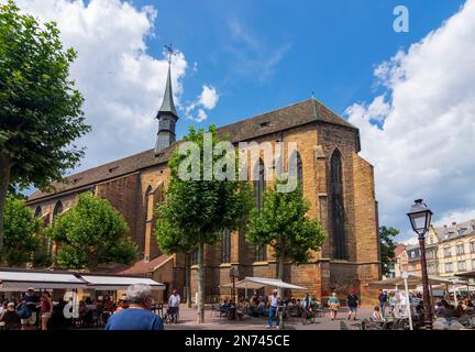 Colmar (Colmer, Kolmar), L'église protestante Saint-Matthieu (protestantische Kirche des Heiligen Matthew) in der Altstadt des Elsass, Haut-Rhin (Oberelsass), Frankreich Stockfoto