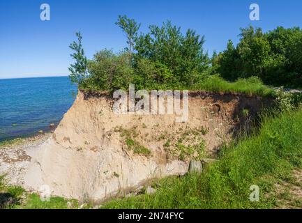 Brodtener Ufer Cliff, Lübeck Bay, Ostsee, Travemünde, Lübeck, Schleswig-Holstein, Deutschland, Europa Stockfoto