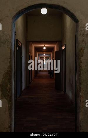 Im KZ Dachau, Bayern, Deutschland Stockfoto