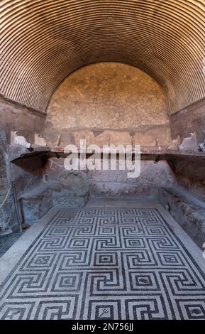 Herculaneum, Italien, antike Ladys-Thermen in der römischen Stadt Herculaneum, Italien Stockfoto