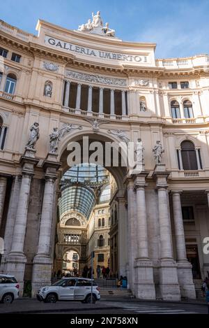 Galerie Umberto I in Neapel, im Jugendstil gebaut, Süditalien Stockfoto