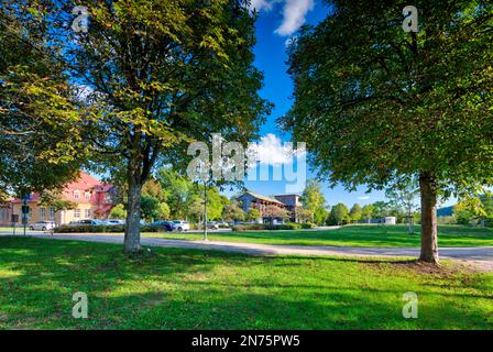 Gradierbau, Herbst, Bad Kissingen, Franken, Bayern, Deutschland, Europa Stockfoto