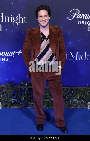 Diego Boneta,during the blue carpet of the movie 'At Midnight' at the Roberto Cantoral Cultural Center on February 09, 2023 in Mexico City, Mexico. Stock Photo