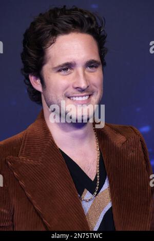 Diego Boneta,during the blue carpet of the movie 'At Midnight' at the Roberto Cantoral Cultural Center on February 09, 2023 in Mexico City, Mexico. Stock Photo