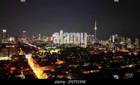 Juni 12 2023, Toronto Ontario Kanada, Skyline von Toronto City von Dundas St W. Luke Durda/Alamy Stockfoto