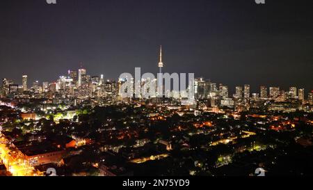 Juni 12 2023, Toronto Ontario Kanada, Skyline von Toronto City von Dundas St W. Luke Durda/Alamy Stockfoto