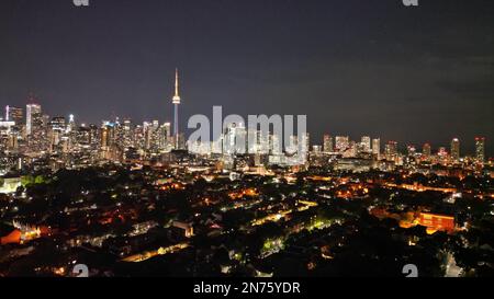 Juni 12 2023, Toronto Ontario Kanada, Skyline von Toronto City von Dundas St W. Luke Durda/Alamy Stockfoto