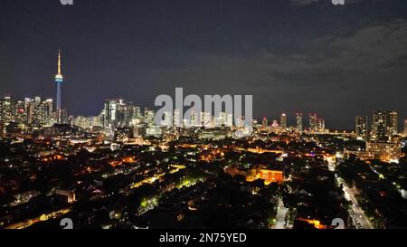 Juni 12 2023, Toronto Ontario Kanada, Skyline von Toronto City von Dundas St W. Luke Durda/Alamy Stockfoto