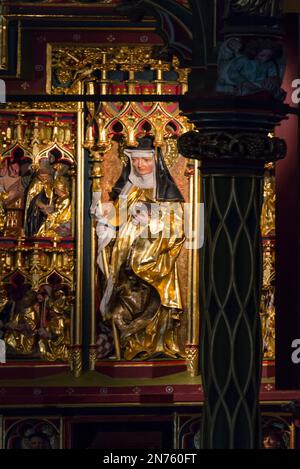 Deutschland, Rheinland-Pfalz, Mainz-Bingen, Bingen am Rhein, Rochusberg, Rochus-Kapelle, Hildegard von Bingen Stockfoto