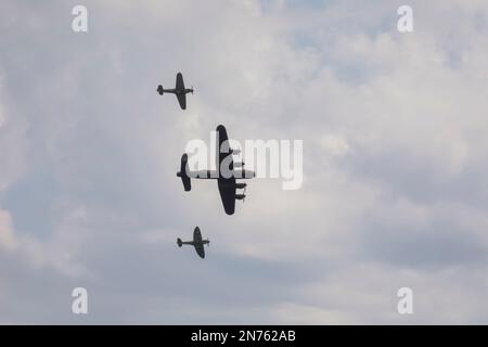 England, Dorset, Bournemouth, die jährliche Flugschau, Flugzeuge im Flug Stockfoto