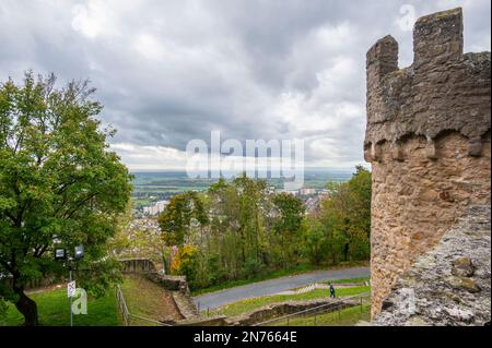 Deutschland, Hessen, Südhessen, Südhessen Bezirk Bergstraße, Heppenheim, Starkenburg Stockfoto