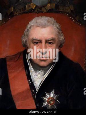 JOSEPH BANKS (1743-1820) Englischer Naturforscher und Botaniker als Präsident der Royal Society Stockfoto