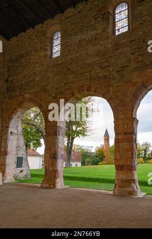 Deutschland, Hessen, Südhessen, Südhessen Bezirk Bergstraße, Lorsch, Weltkulturerbe Lorsch Kloster, Stockfoto