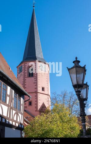 Deutschland, Hessen, Odenwaldkreis, Michelstadt, spätgotische Stadtkirche Stockfoto