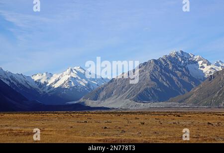 Die Minarette - Mt Cook, Aoraki-Nationalpark, Neuseeland Stockfoto