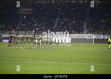 Mailand, Italien. 10. Februar 2023. Während der italienischen Serie A, Fußballspiel zwischen dem AC Mailand und dem Turin FC am 10. Februar 2023 im San Siro Stadium, Mailand, Italien. Foto: Ndrerim Kaceli Kredit: Unabhängige Fotoagentur/Alamy Live News Stockfoto