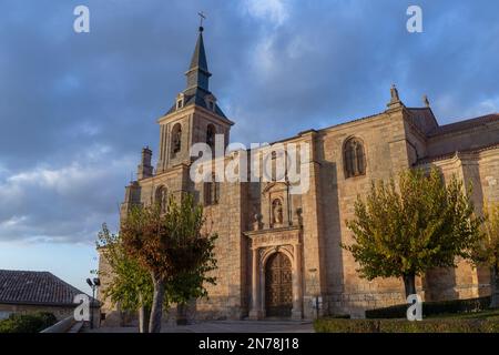 Das Äußere des Colegiata de San Pedro de Lerma Stockfoto