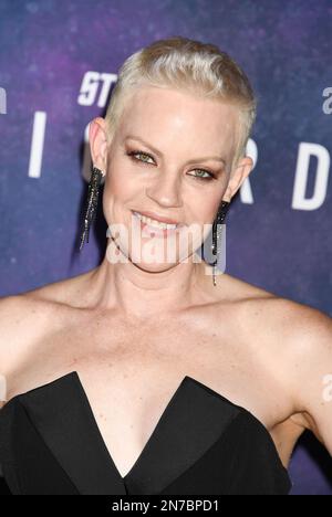 HOLLYWOOD, KALIFORNIEN - FEBRUAR 09: Stephanie Czajkowski kommt zur Premiere der dritten und letzten Saison des Paramount+-Originals in Los Angeles Stockfoto