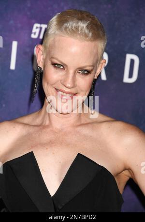 HOLLYWOOD, KALIFORNIEN - FEBRUAR 09: Stephanie Czajkowski kommt zur Premiere der dritten und letzten Saison des Paramount+-Originals in Los Angeles Stockfoto