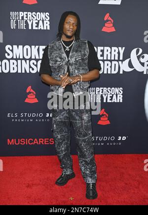 Los Angeles, USA. 03. Februar 2023. LOS ANGELES, KALIFORNIEN. 03. Februar 2023: Pheelz auf der MusiCares 2023 Persons of the Year Gala im Los Angeles Convention Centre. Bildnachweis: Paul Smith/Alamy Live News Stockfoto