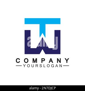 Ursprüngliche Vektorvorlage für Buchstaben mit Logo oder Logo mit Logo Stock Vektor