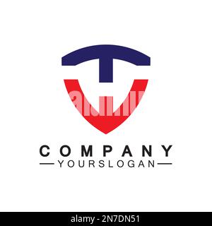 Ursprüngliche Vektorvorlage für Buchstaben mit Logo oder Logo mit Logo Stock Vektor