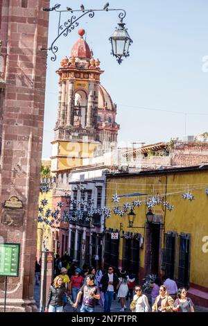 San Miguel de Allende Guanajuato Mexiko, historisches Zentrum Zona Centro, Templo de la Purisima Concepcion Las Monjas Kirche der Immacu Stockfoto