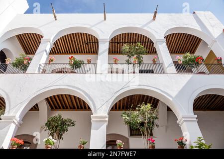 San Miguel de Allende Guanajuato Mexiko, historisches Zentrum Zona Centro, Casa de Cultura Citibanamex Casa del Mayorazgo de la Canal, Arche Stockfoto