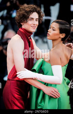Il Cast di 'Bones and All' sul Red Teppich di Venezia 79, La Biennale di Venezia 2022, Venezia, Italien Stockfoto