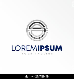 Buchstabe oder Wort ESA-Schriftart in kreisförmigem Bild Grafiksymbol Logo-Design abstraktes Konzept Vektormaterial. Kann als Symbol für die Initialen oder Wortzeichen verwendet werden Stock Vektor