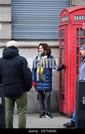 London, Großbritannien. 4. Februar 2023 Touristenattraktion am Trafalgar Square, London, Großbritannien. Kredit: Siehe Li/Picture Capital/Alamy Live News Stockfoto