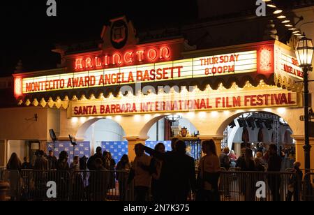 Das Arlington Theatre wird mit Angela Bassett für den Montecito Award 230209 des Santa Barbara International Film Festival 2023 ausgezeichnet Stockfoto