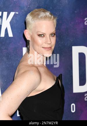 Hollywood, Kalifornien, USA. 09. Februar 2023. Stephanie Czajkowski kommt zur Premiere der dritten und letzten Saison der ursprünglichen Paramount-Serie „Star Trek: Picard“ in Los Angeles, die am 09. Februar 2023 im TCL Chinese Theatre in Hollywood, Kalifornien, stattfindet. Kredit: Jeffrey Mayer/Jtm Photos/Media Punch/Alamy Live News Stockfoto