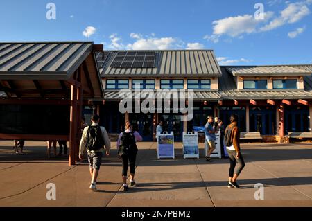 Grand Canyon / Grand Canyon Nationalpark /Arizona /USA/ 09.September 2019 /Besuch im Grand Canyon Besucherzentrum und Grand Canyon Grand Park Trail am montag, den 9. september 2019 usa Datteln Sie die Schönheit des Gran Canyon Nationalparks und des Grand Canyon von Arizona USA. (Foto: Francis Joseph Dean / Deanpictures). Stockfoto