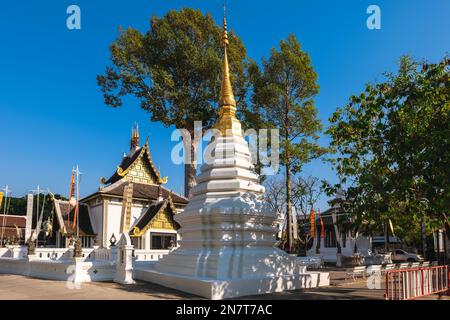 Stadtpfeiler, Inthakhin oder Lak Mueang, Chiang Mai, Thailand Stockfoto