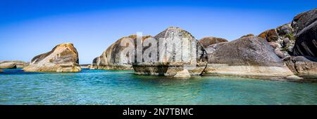 Ein Foto von Elephant Rocks, in der Nähe von Dänemark an der Südküste von Westaustralien. Stockfoto