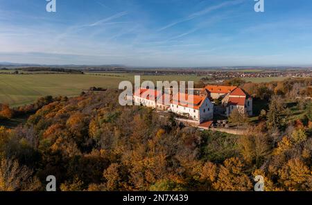 Konradsburg Harz im Herbst Stockfoto