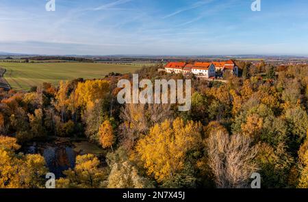 Konradsburg Harz im Herbst Stockfoto