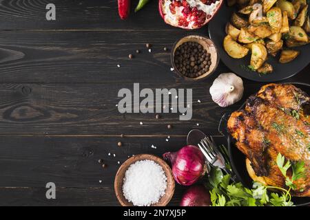 Köstliches Thanksgiving-Essen Stockfoto