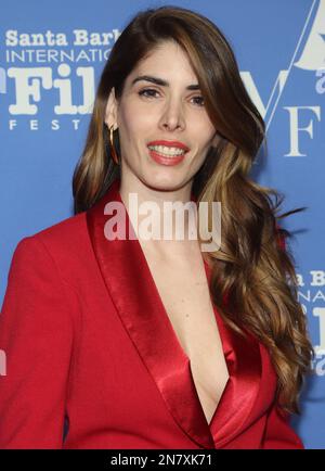 Santa Barbara, USA. 11. Februar 2023. Alicia Lorente, beim „Outstanding Performer of the Year Award“ – 38. Jährliches Santa Barbara International Film Festival im Arlington Theatre in Santa Barbara, Kalifornien, USA am 10. Februar 2022. Foto: Fati Sadou/ABACAPRESS.COM Kredit: Abaca Press/Alamy Live News Stockfoto